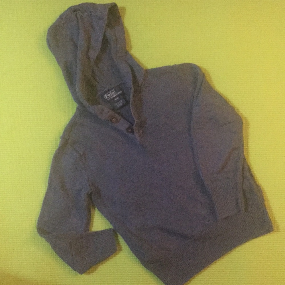 Long sleeve polo hooded sweater